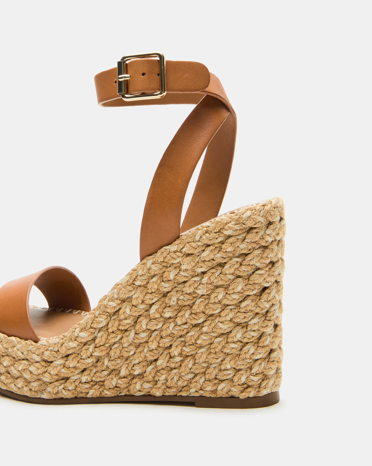 COSMO Tan Leather Rattia Women's Platform Wedge Steve Madden TAN LEATHER