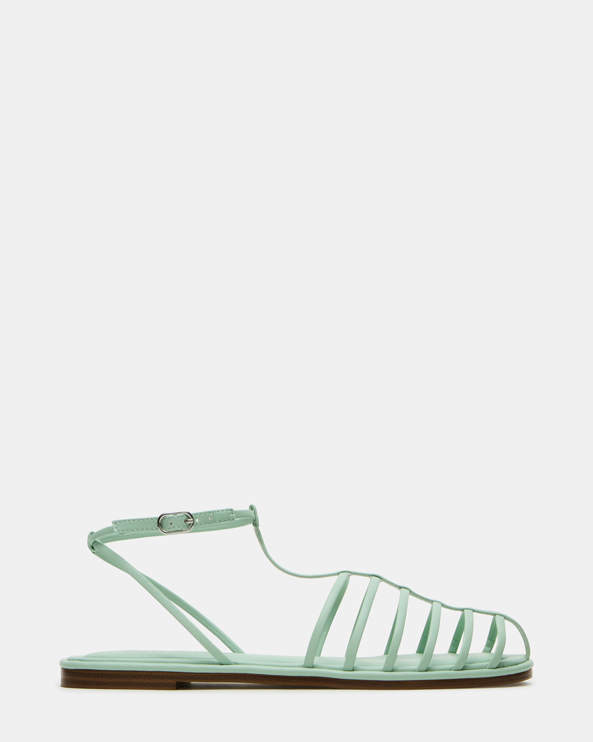 MARIN Pistachio Flat Strappy Fisherman Sandal Steve Madden LIGHT GREEN