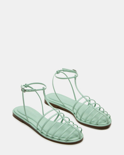 MARIN Pistachio Flat Strappy Fisherman Sandal Steve Madden LIGHT GREEN