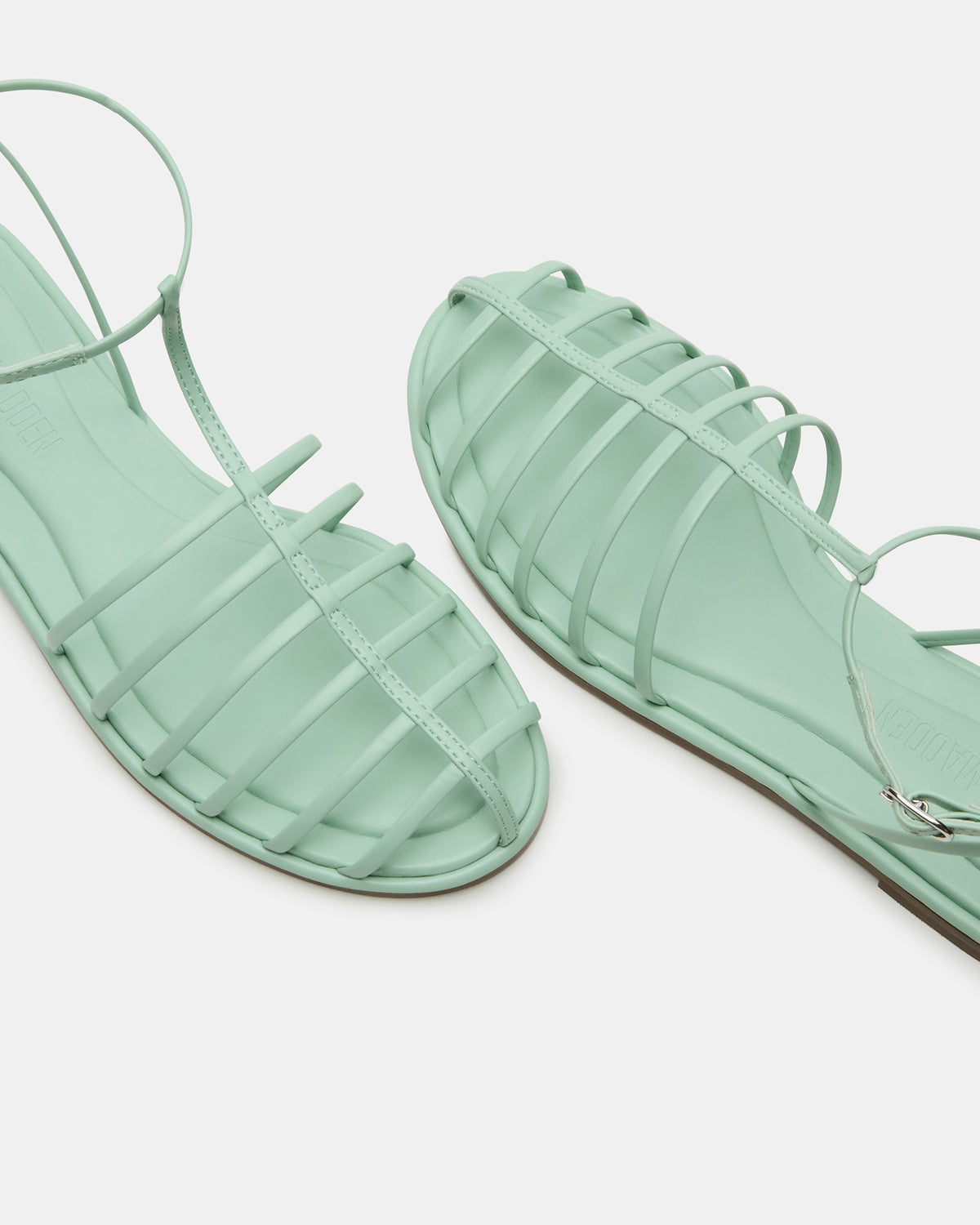 MARIN Pistachio Flat Strappy Fisherman Sandal Steve Madden LIGHT GREEN