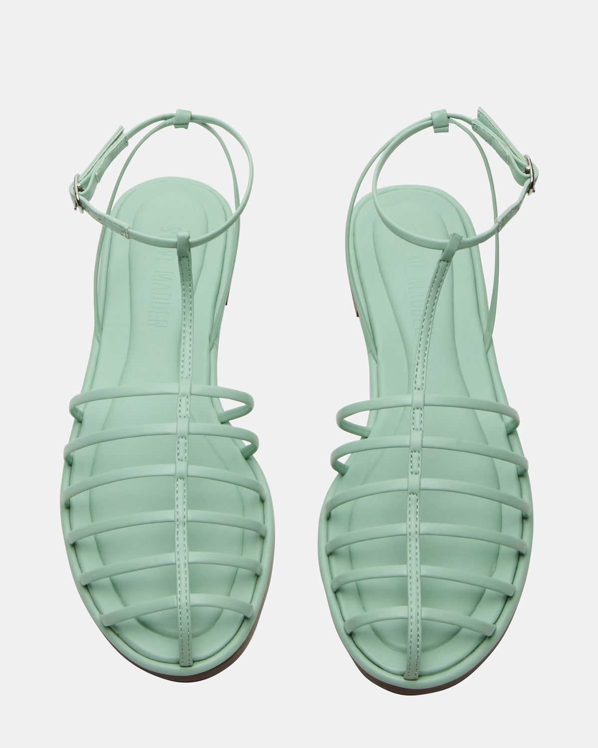 MARIN Pistachio Flat Strappy Fisherman Sandal Steve Madden LIGHT GREEN