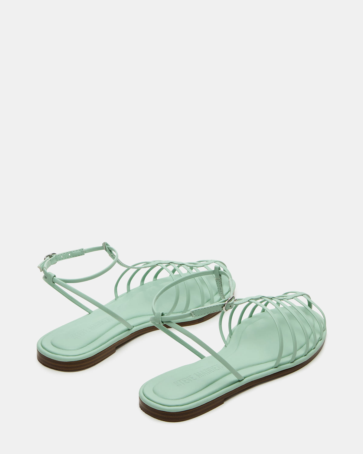 MARIN Pistachio Flat Strappy Fisherman Sandal Steve Madden LIGHT GREEN