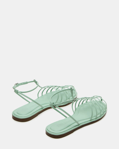 MARIN Pistachio Flat Strappy Fisherman Sandal Steve Madden LIGHT GREEN