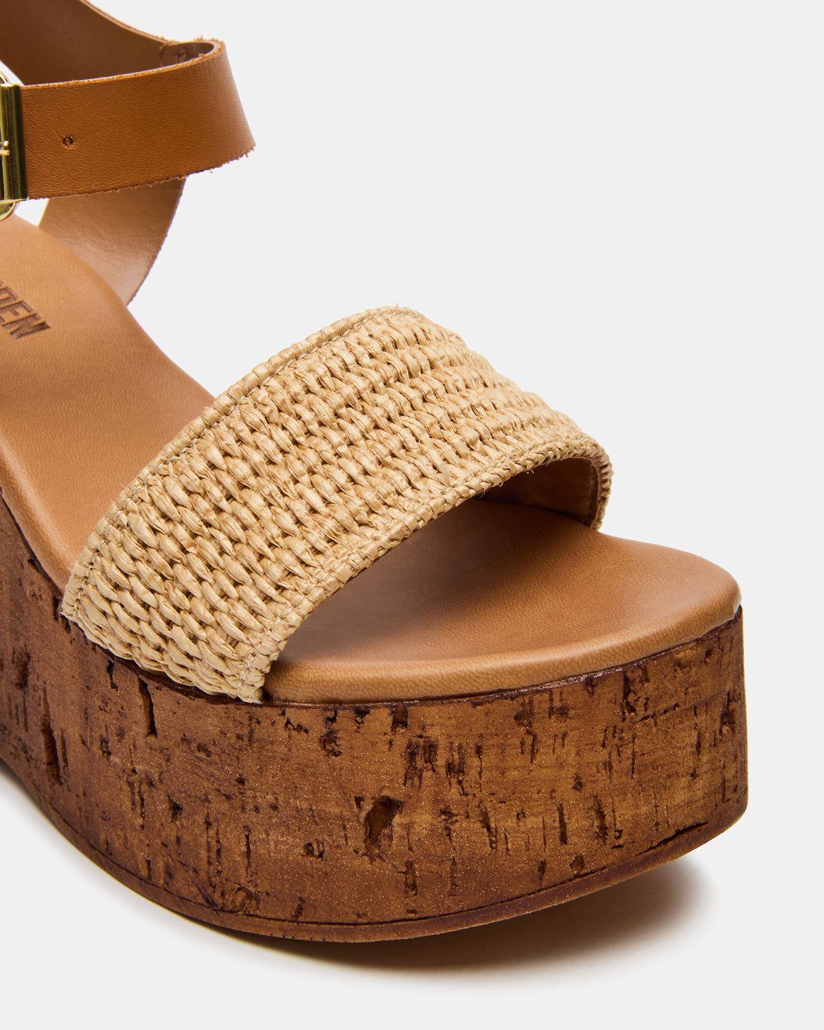 CABERNET Raffia Women's Platform Wedge Sandal Steve Madden RAFFIA