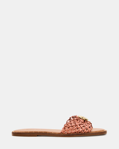DIPSY Terracotta Conch Slide Rounded Toe Women's Sandal Steve Madden TERRACOTTA