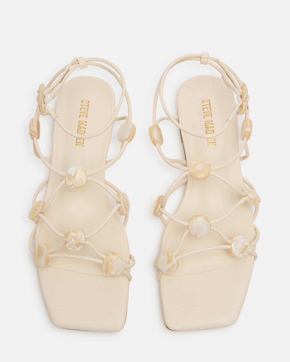 TIDES Pearl Strappy Square-Toe Women's Sandal Steve Madden PEARL
