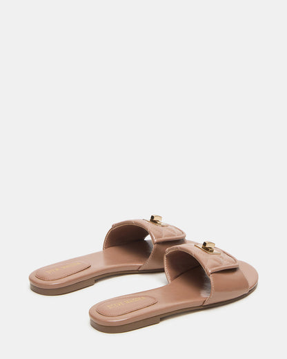 MORELAND Mocha Quilted Slide Women's Sandal Steve Madden MOCHA