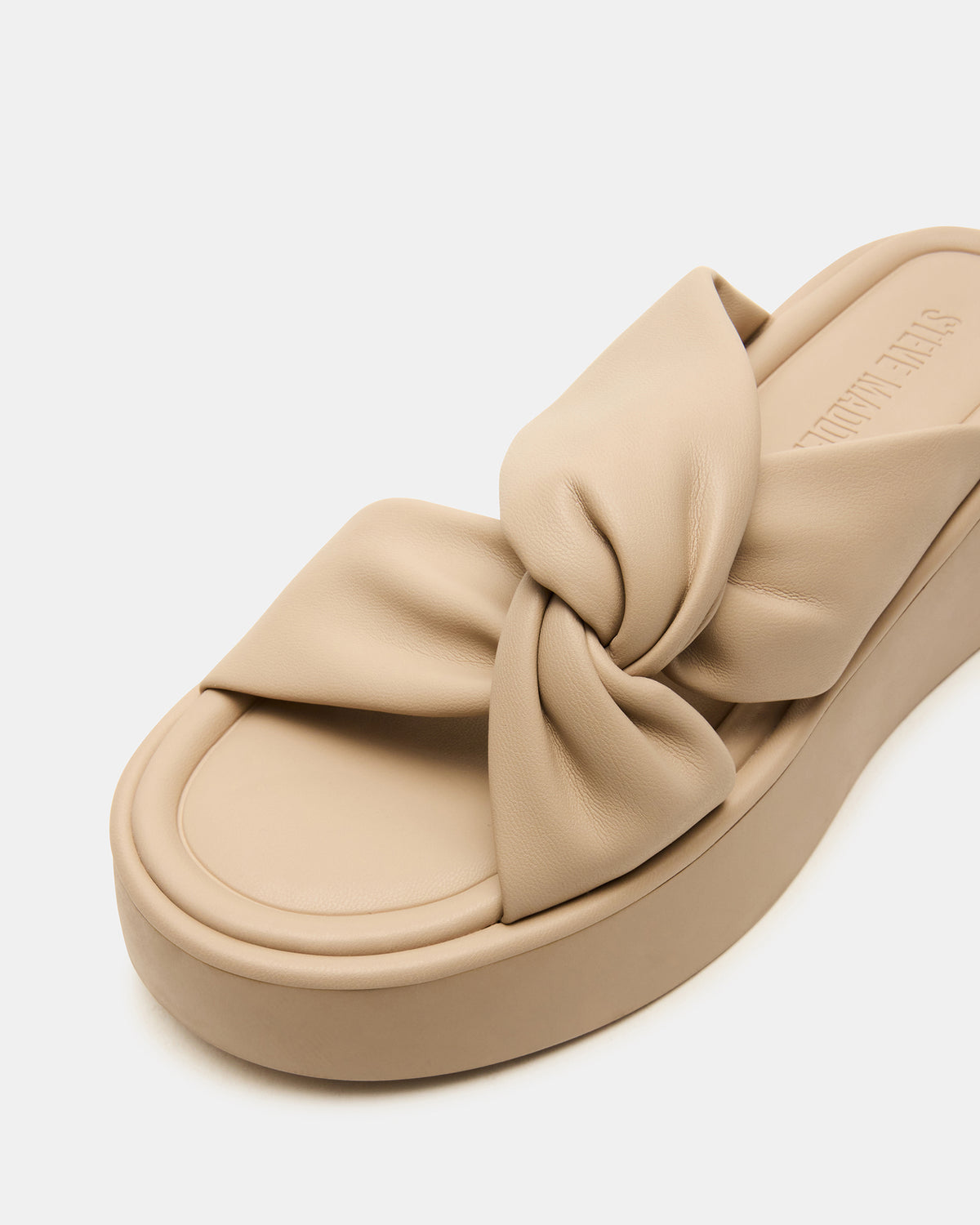 CYRIX Taupe Women's Platform Slide Sandal Steve Madden TAUPE