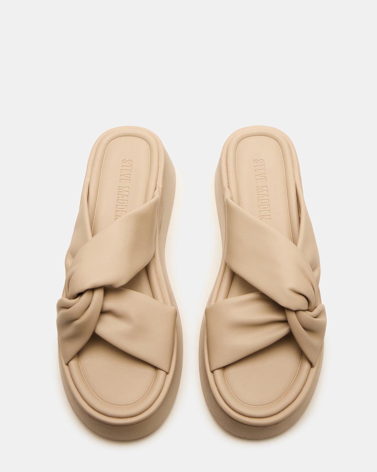 CYRIX Taupe Women's Platform Slide Sandal Steve Madden TAUPE