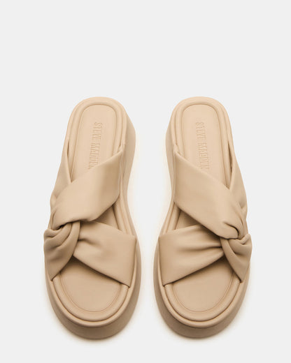 CYRIX Taupe Women's Platform Slide Sandal Steve Madden TAUPE