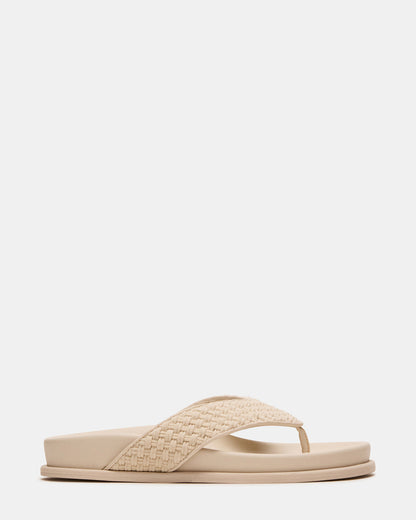ZINNIA Bone Multi Women's Thong Footbed Sandal Steve Madden BONE MULTI