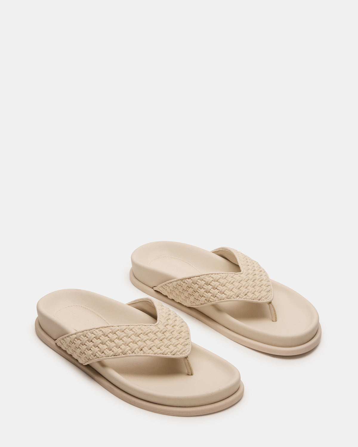 ZINNIA Bone Multi Women's Thong Footbed Sandal Steve Madden BONE MULTI