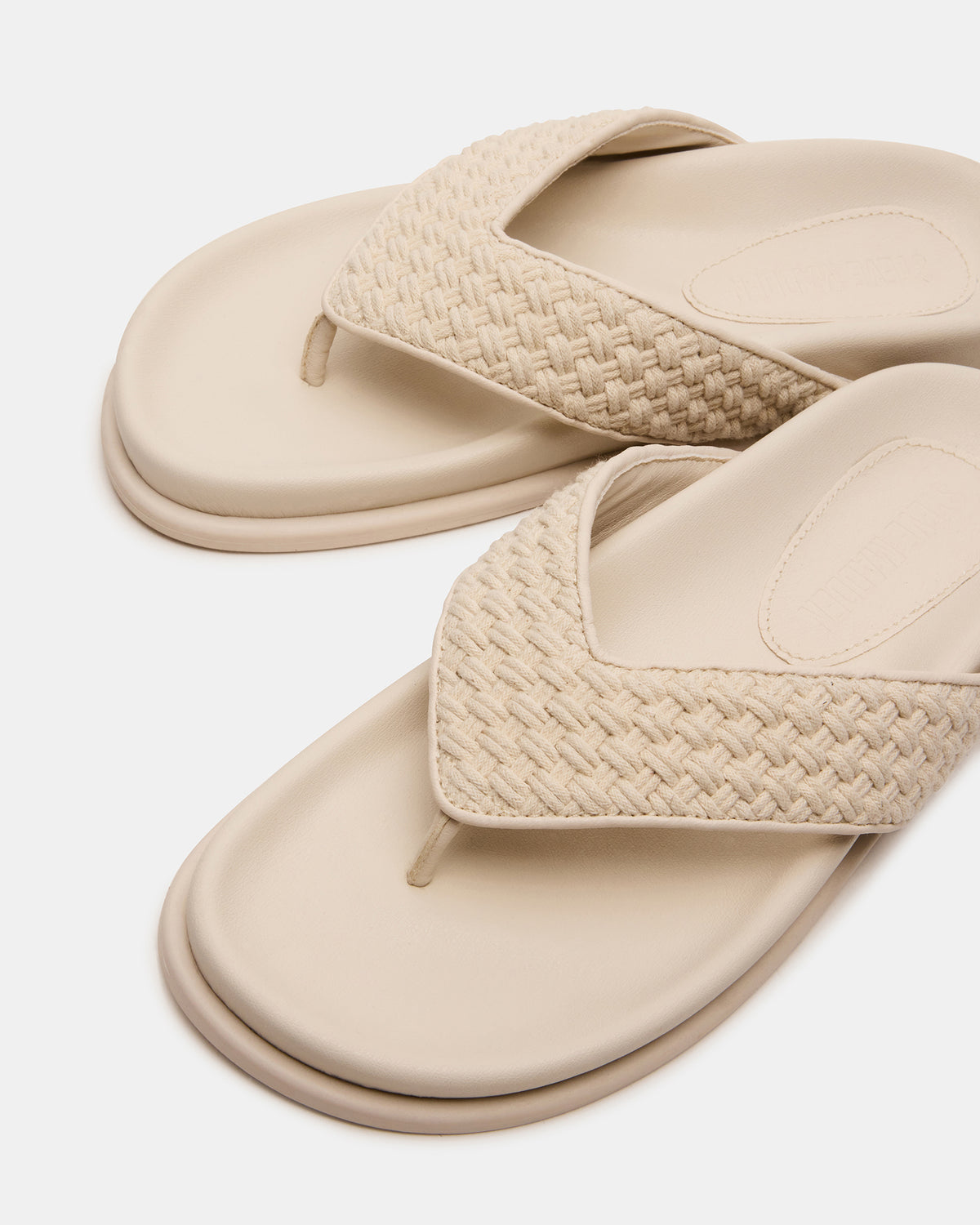 ZINNIA Bone Multi Women's Thong Footbed Sandal Steve Madden BONE MULTI