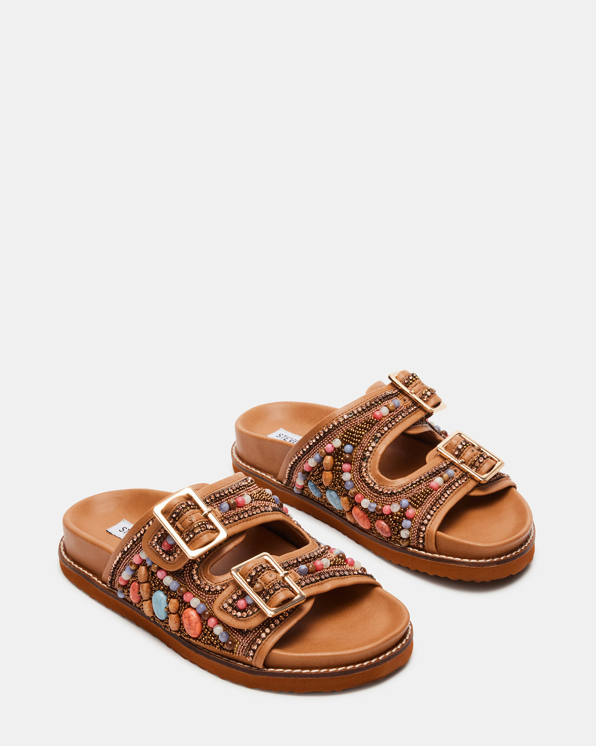 CABO Multi Beaded Footbed Slide | Women's Sandals Steve Madden MULTI