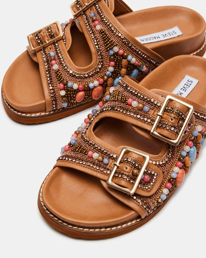 CABO Multi Beaded Footbed Slide | Women's Sandals Steve Madden MULTI