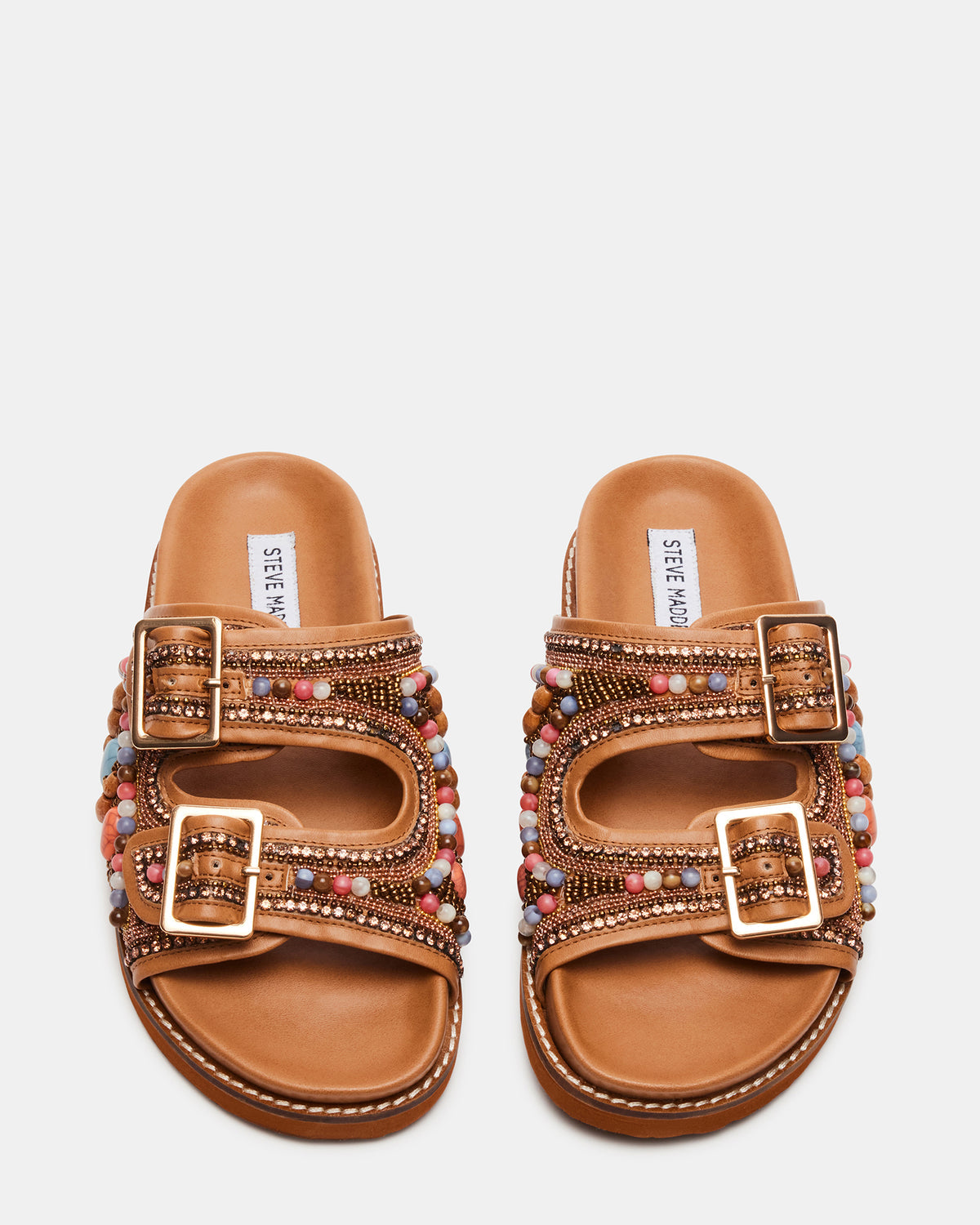 CABO Multi Beaded Footbed Slide | Women's Sandals Steve Madden MULTI