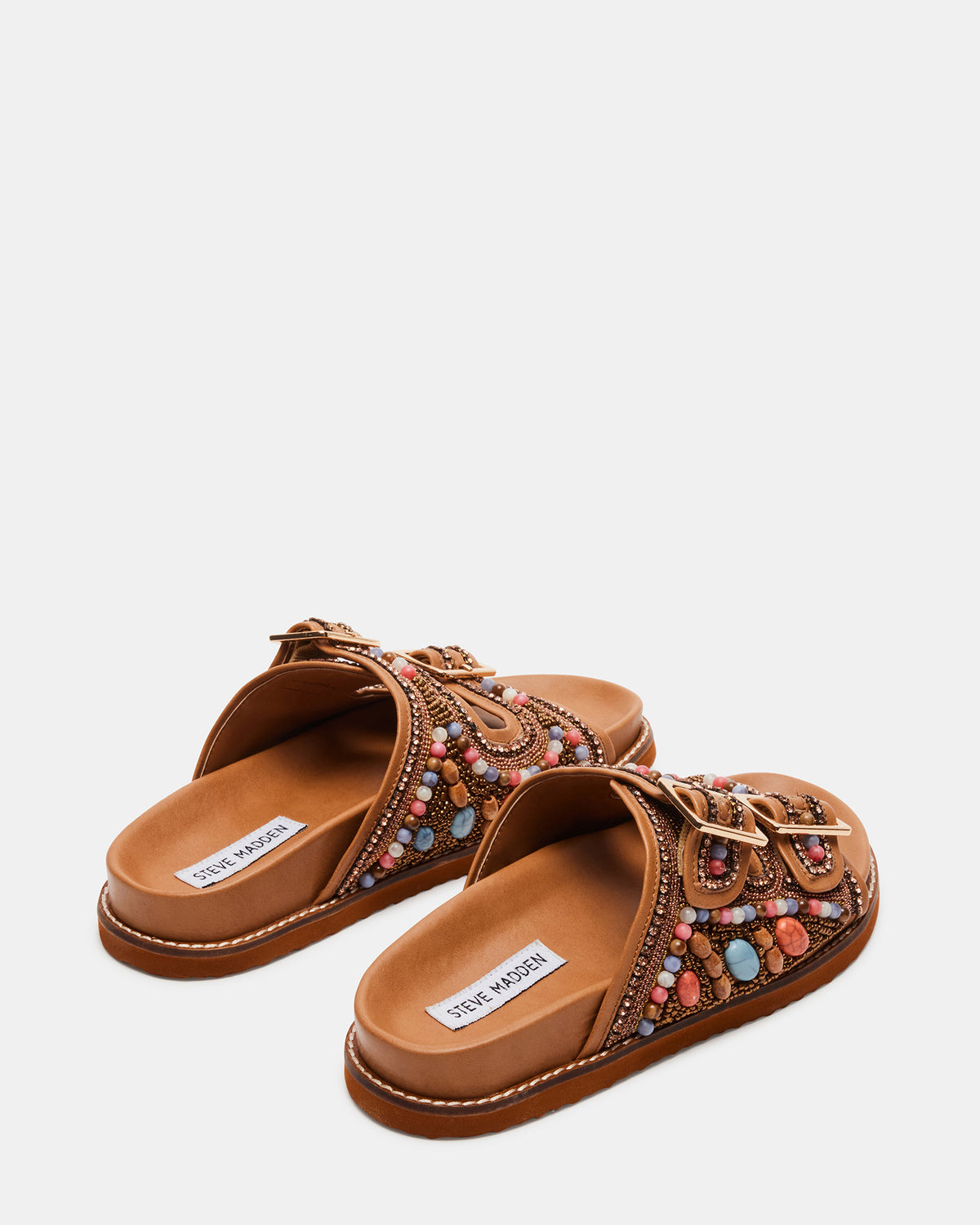 CABO Multi Beaded Footbed Slide | Women's Sandals Steve Madden MULTI