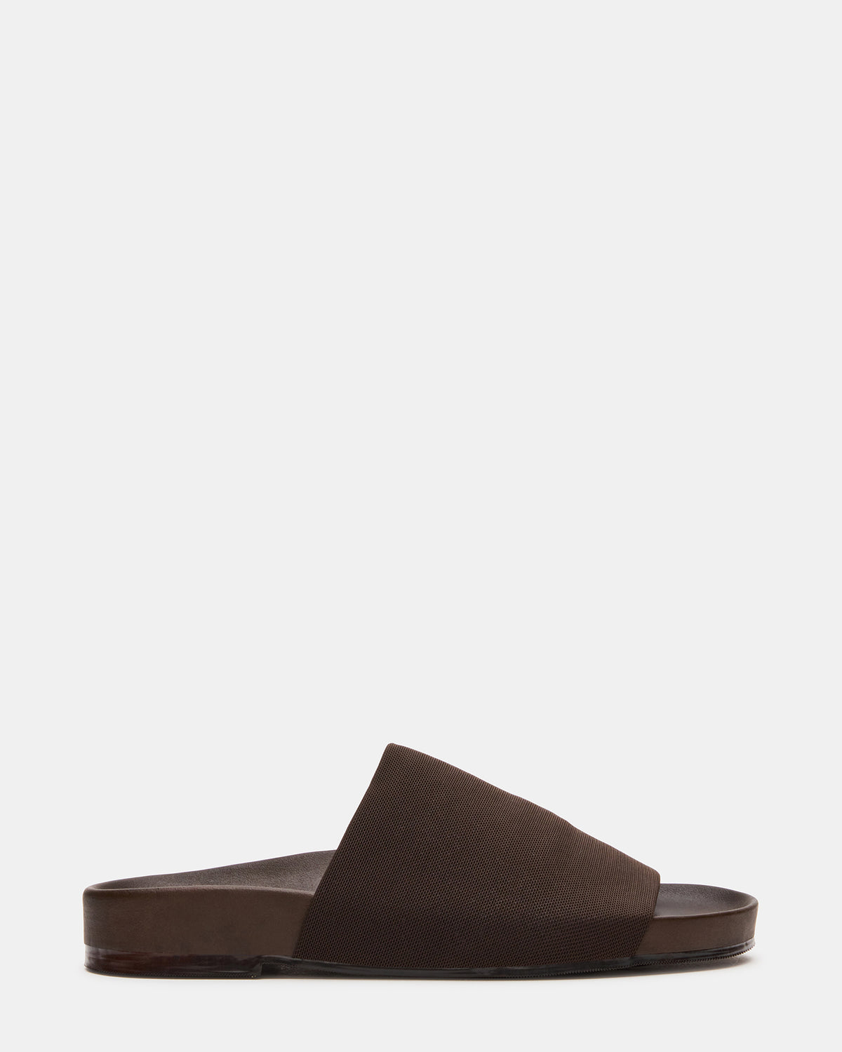 SANSA Brown Flatform Footbed Slide Women's Sandal Steve Madden BROWN