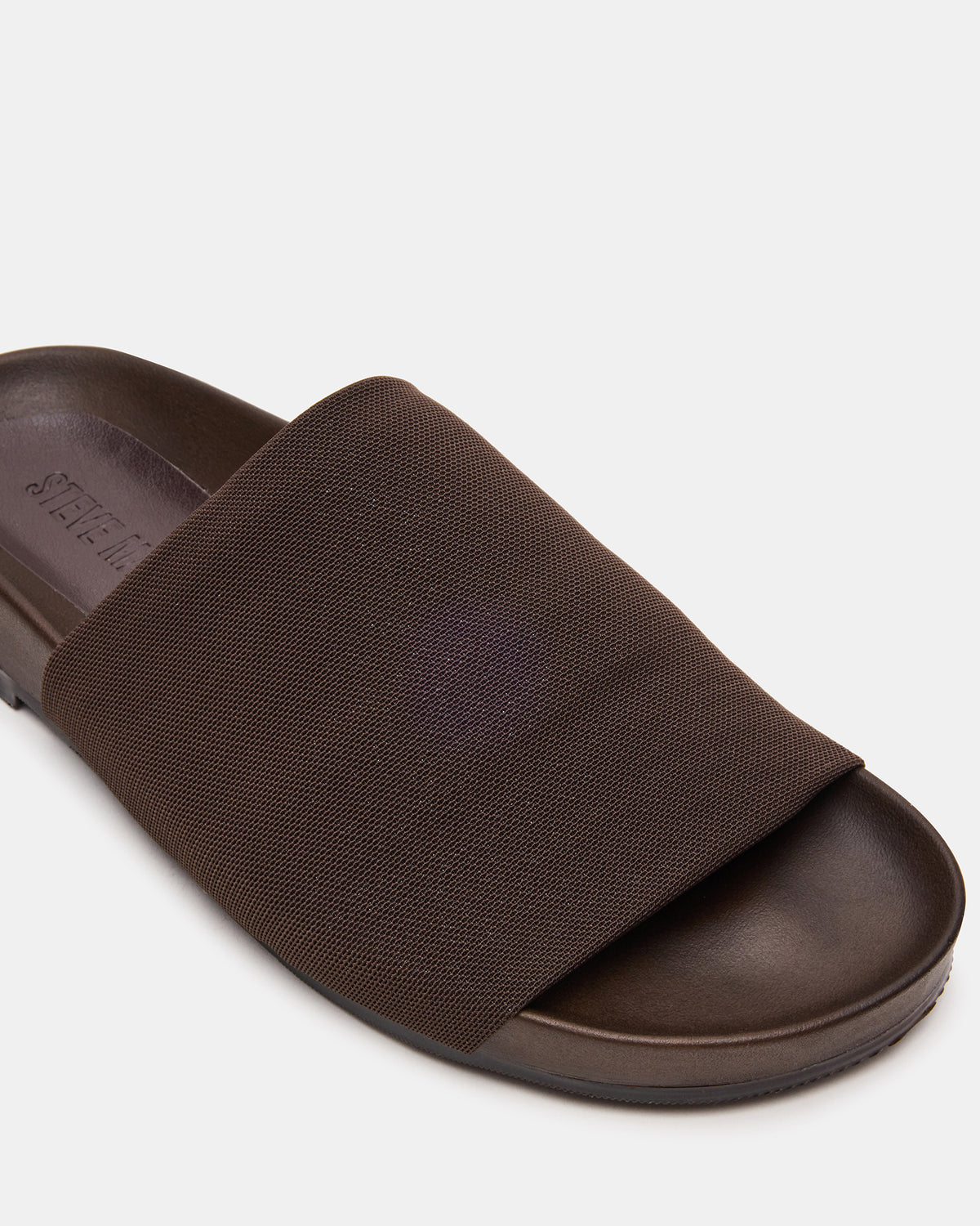 SANSA Brown Flatform Footbed Slide Women's Sandal Steve Madden BROWN