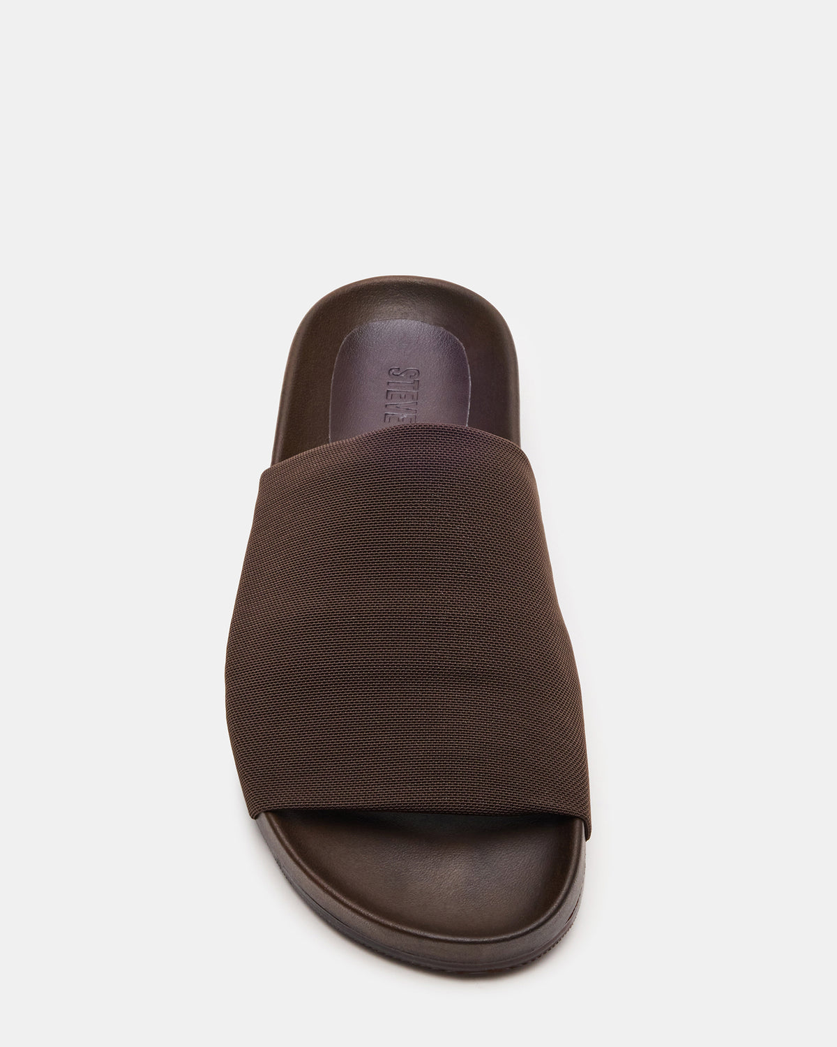SANSA Brown Flatform Footbed Slide Women's Sandal Steve Madden BROWN