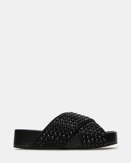 AVENDRA Black Multi Flatform Slide Women's Sandal Steve Madden BLACK MULTI