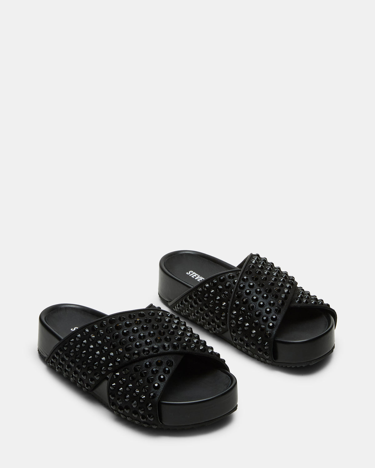 AVENDRA Black Multi Flatform Slide Women's Sandal Steve Madden BLACK MULTI
