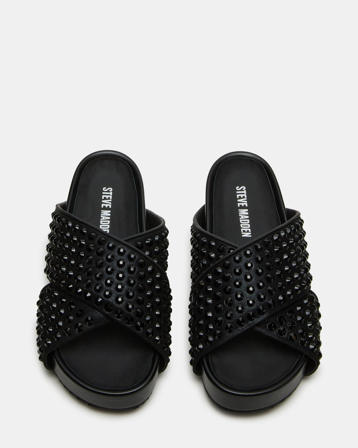 AVENDRA Black Multi Flatform Slide Women's Sandal Steve Madden BLACK MULTI