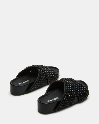 AVENDRA Black Multi Flatform Slide Women's Sandal Steve Madden BLACK MULTI
