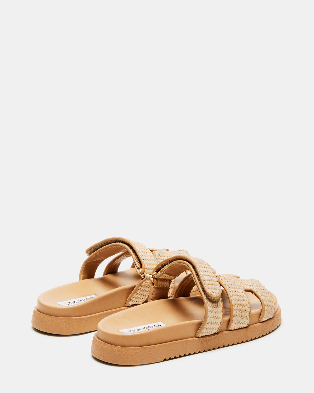 MAYVEN Natural Raffia Flatform Slide Women's Sandal Steve Madden NATURAL RAFFIA