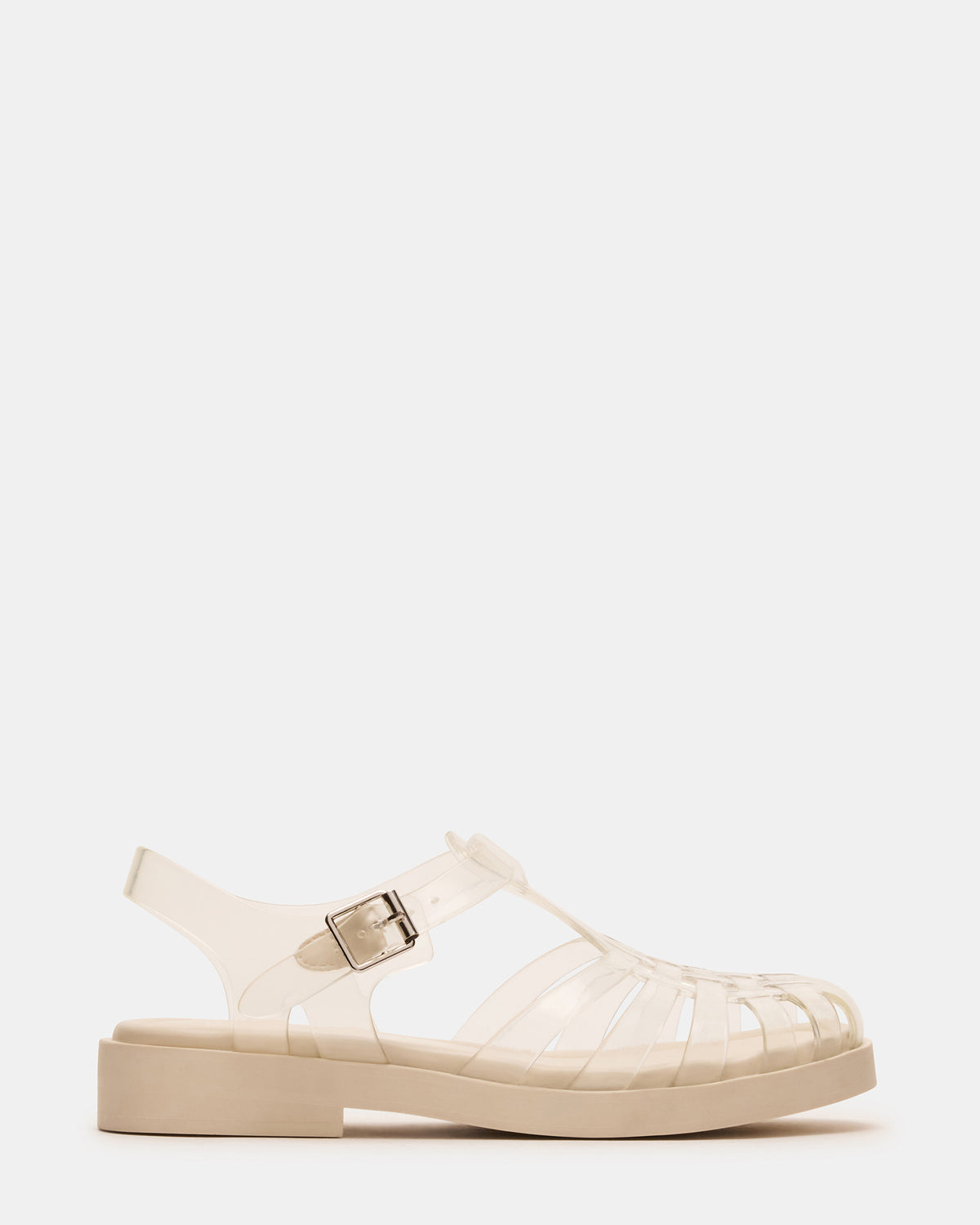 FLICKER Clear Women's Fisherman Jelly Sandal Steve Madden CLEAR
