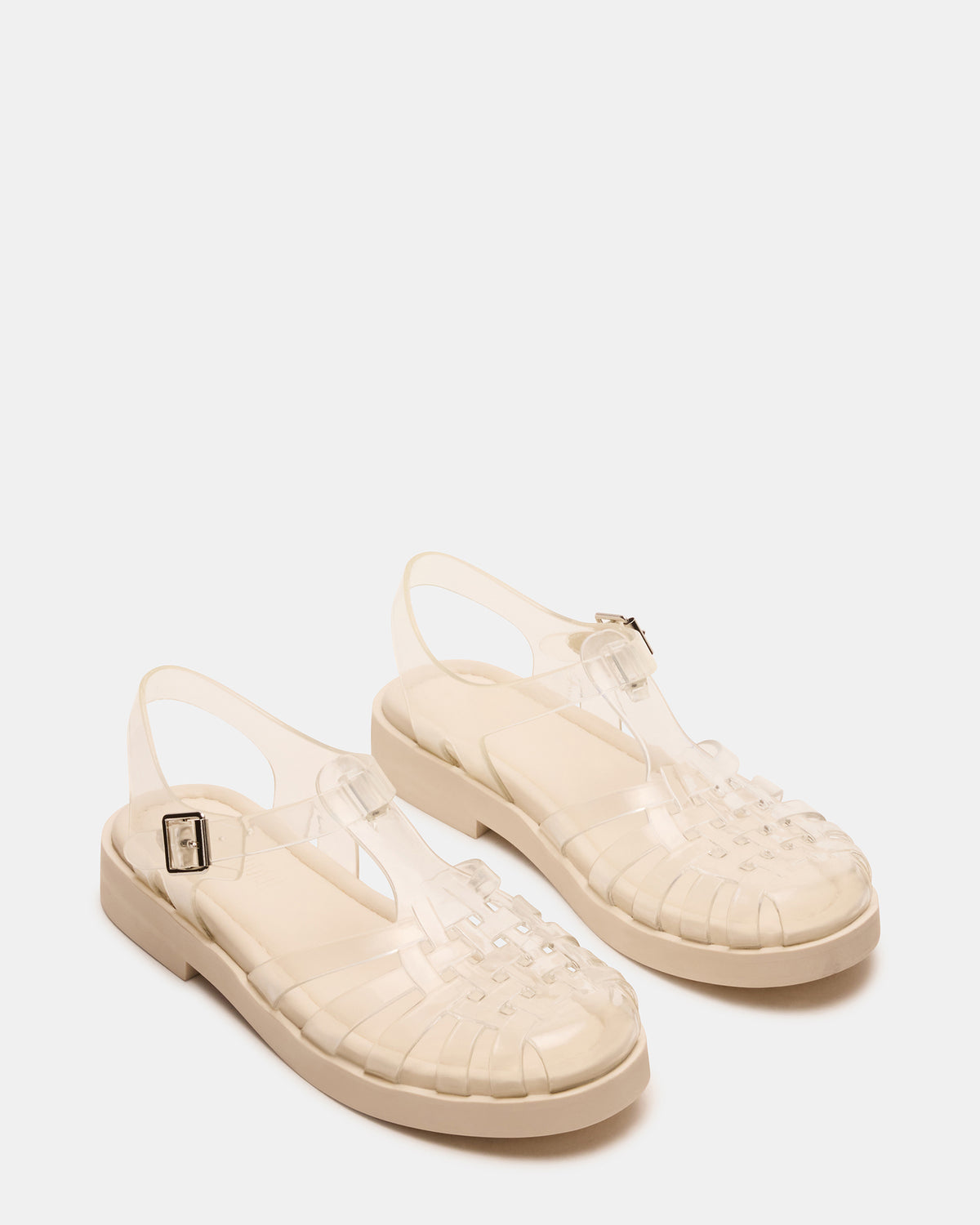 FLICKER Clear Women's Fisherman Jelly Sandal Steve Madden CLEAR