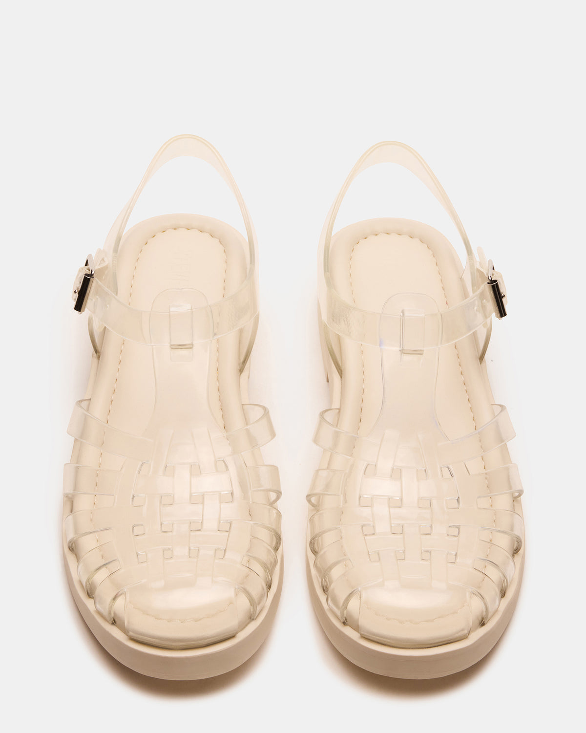 FLICKER Clear Women's Fisherman Jelly Sandal Steve Madden CLEAR