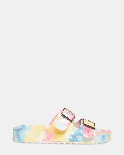 TEDDY-T PASTEL MULTI | Tie Dye Slides Steve Madden PASTEL MULTI