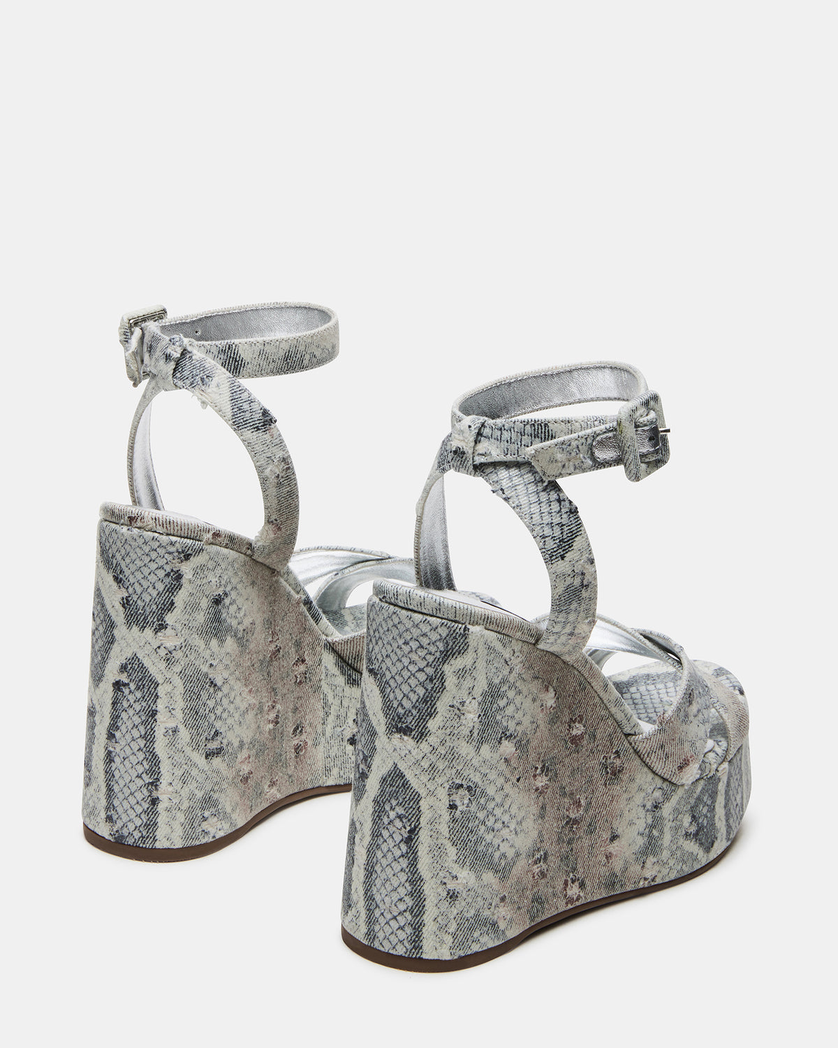 PINNACLE Multi Snake Women's Platform Wedge Sandal Steve Madden MULTI SNAKE