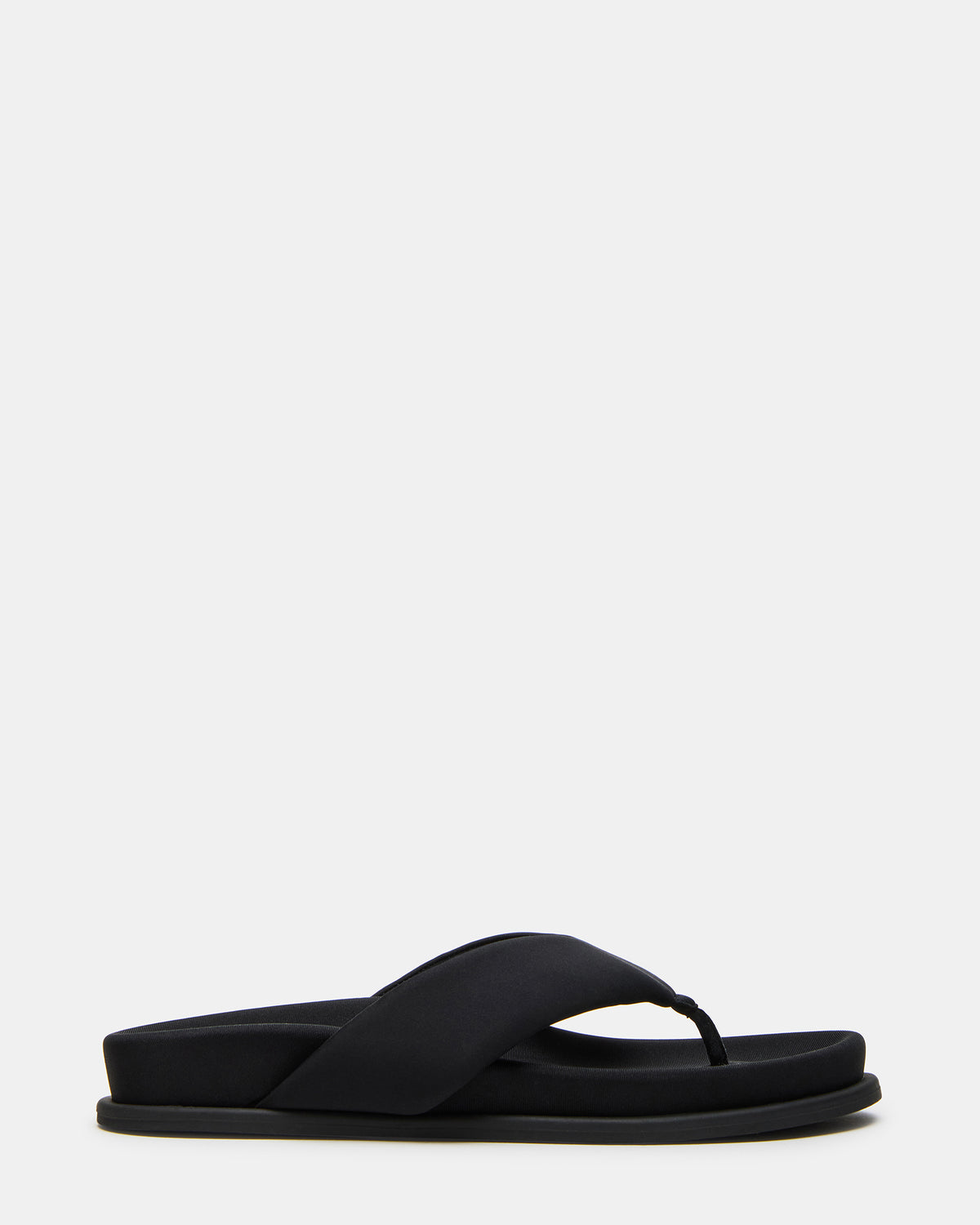 ZINNIA Black Women's Thong Footbed Sandal Steve Madden BLACK