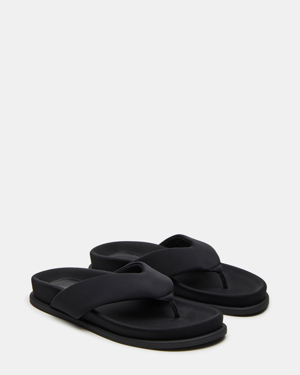 ZINNIA Black Women's Thong Footbed Sandal Steve Madden BLACK