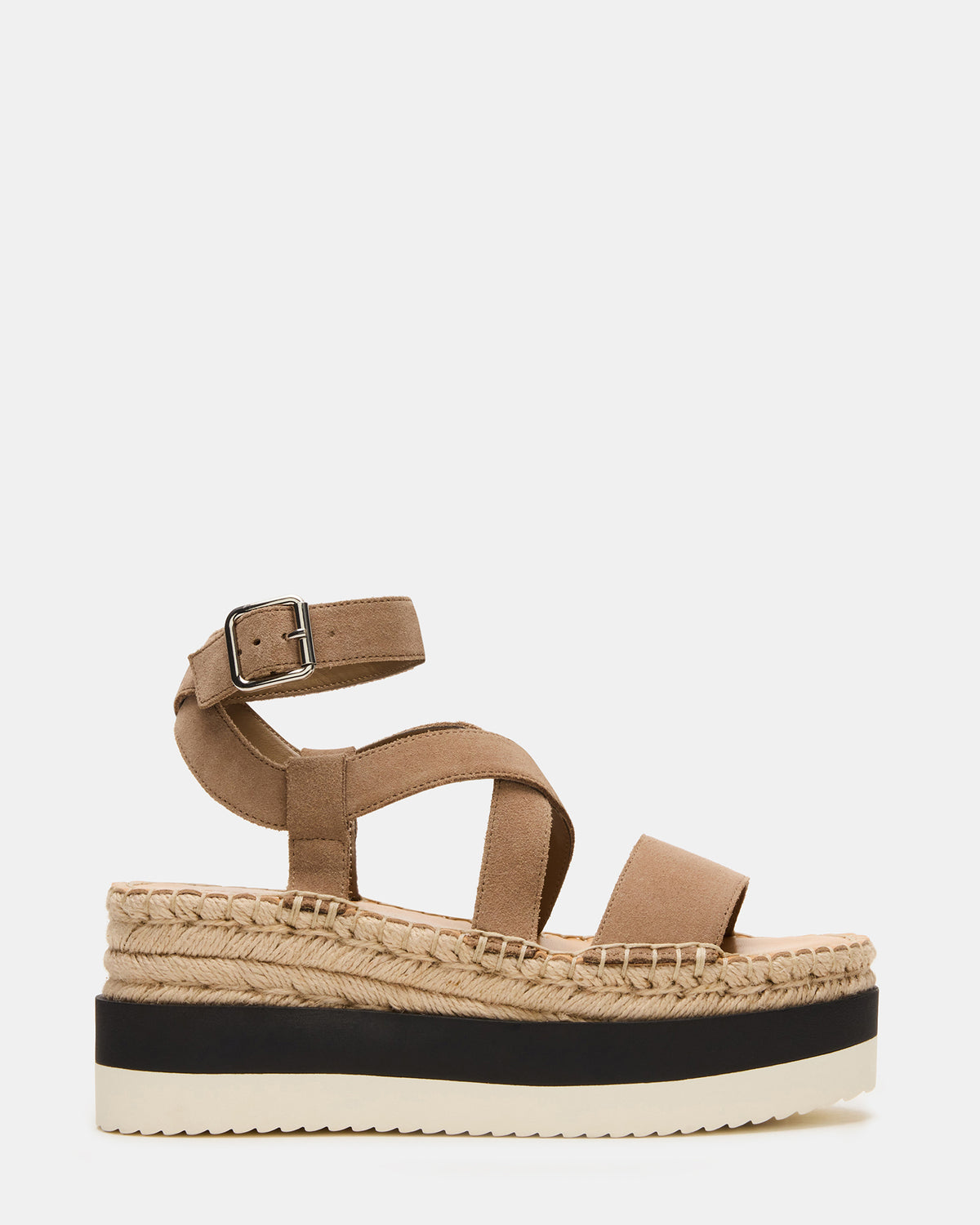 SOREN Taupe Suede Women's Espadrille Sandal Steve Madden TAUPE SUEDE