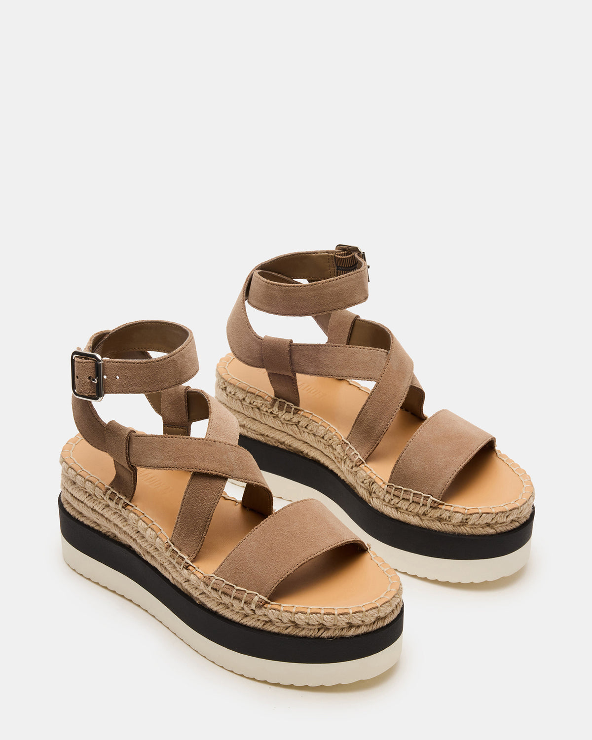 SOREN Taupe Suede Women's Espadrille Sandal Steve Madden TAUPE SUEDE