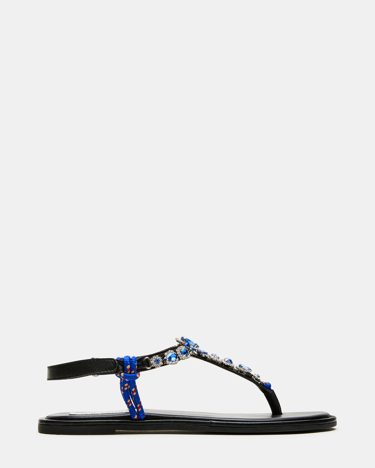 SOLITA Blue Multi Rhinestone Ornament Thong Sandal | Women's Sandals Steve Madden BLUE MULTI