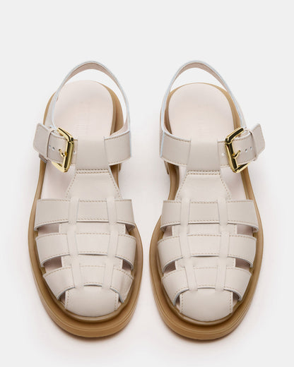 TOPE Bone Leather Strappy Fisherman Women's Sandal Steve Madden BONE LEATHER