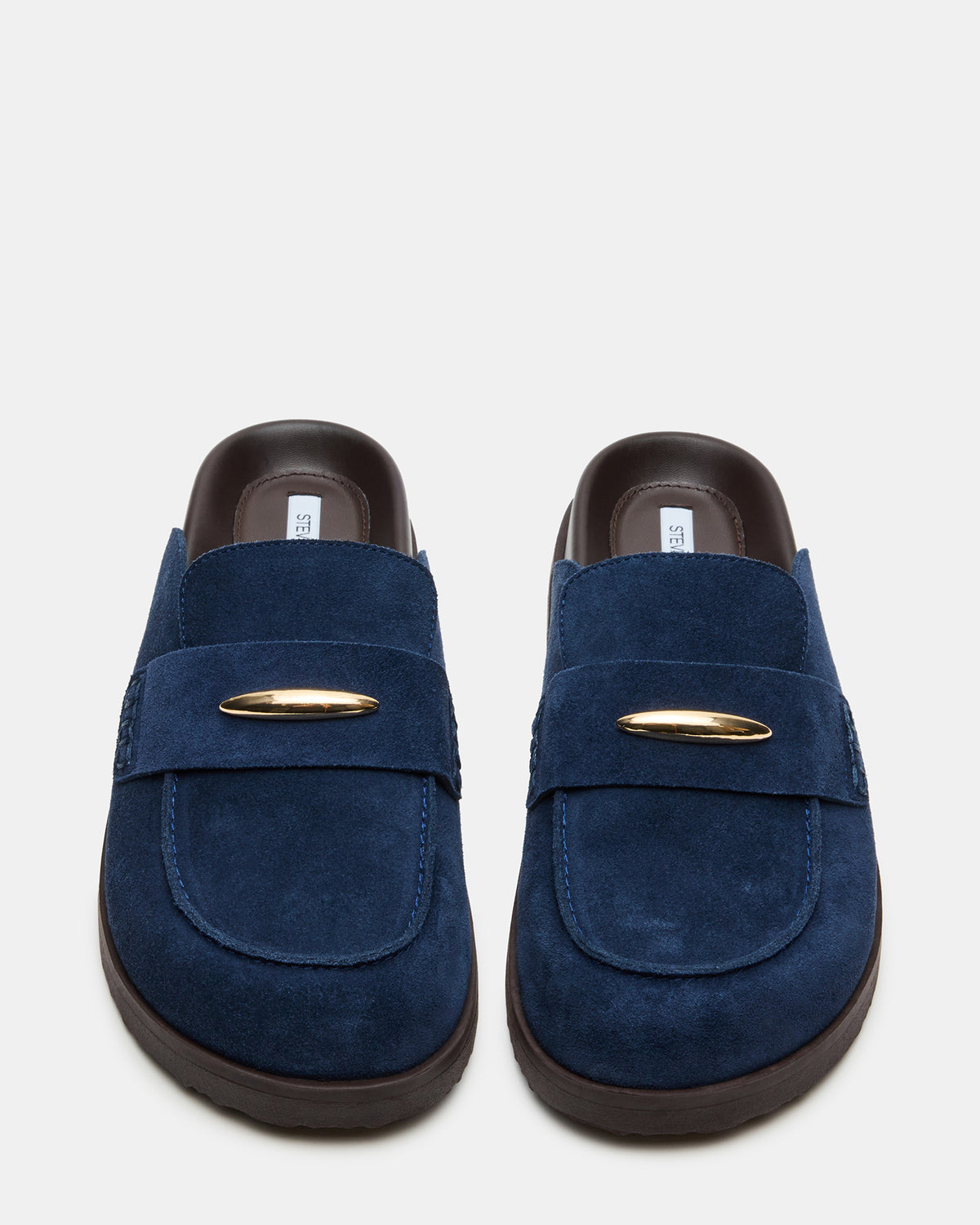 TOBIN Navy Suede Slip-On Mule Women's Flat Steve Madden NAVY SUEDE