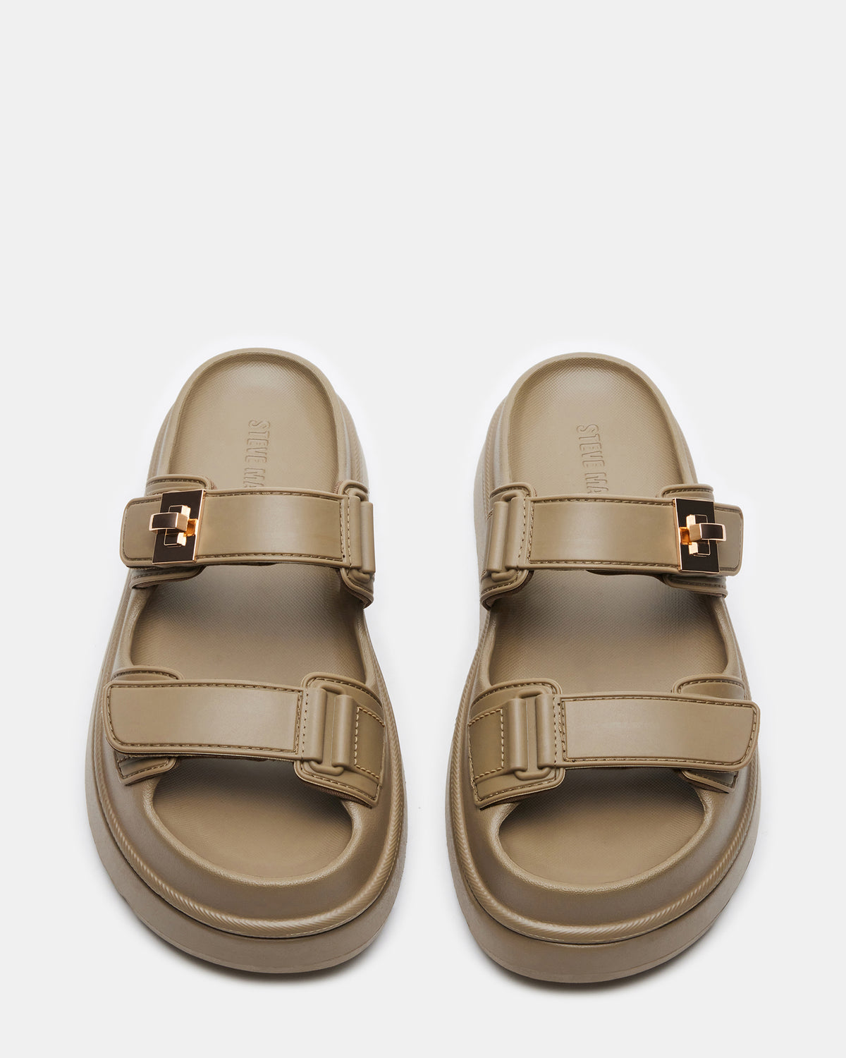 BIGSCHMONA JELLY Olive Women's Platform Slide Sandal Steve Madden OLIVE