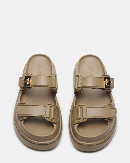 BIGSCHMONA JELLY Olive Women's Platform Slide Sandal Steve Madden OLIVE