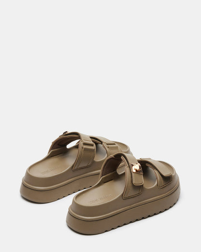 BIGSCHMONA JELLY Olive Women's Platform Slide Sandal Steve Madden OLIVE