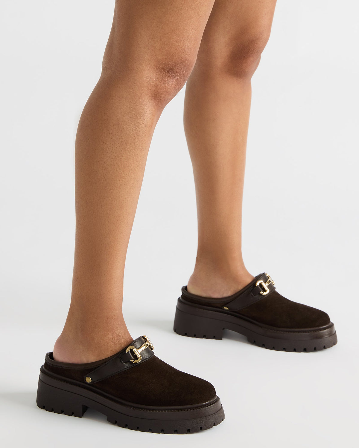 ERBA Olive Suede Platform Lug Slingback Clog Women's Flat Steve Madden OLIVE SUEDE
