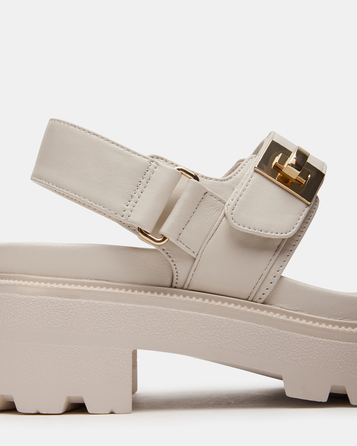 SUPERMONA Bone Leather Women's Platform Sandal Steve Madden BONE LEATHER