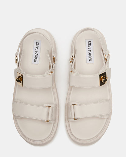 SUPERMONA Bone Leather Women's Platform Sandal Steve Madden BONE LEATHER
