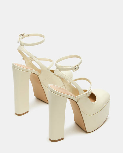 SCOTLYN Bone Leather Women's Platform Block Heel Steve Madden BONE LEATHER