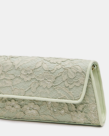 AVANT Bag Pistachio French Binding Trapezoid Crossbody Clutch Handbag Steve Madden PISTACHIO