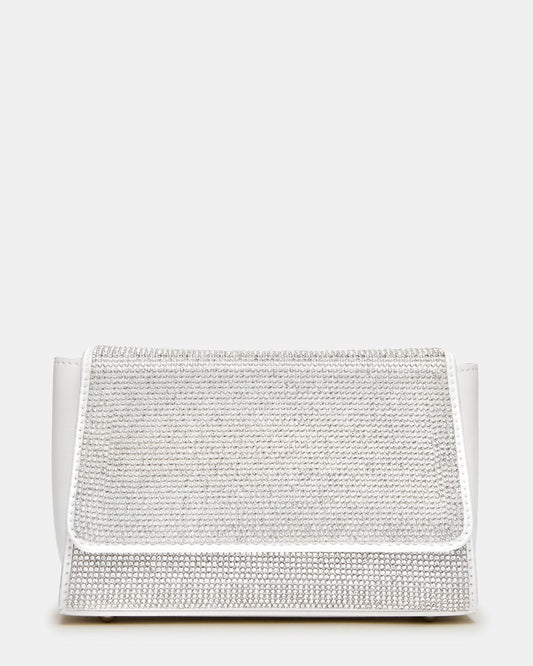 EVELINA Bag Rhinestones Angular Rhinestone Embellished Crossbody Mini Clutch Handbag Steve Madden RHINESTONE